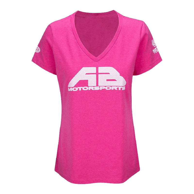 AB Motorsports Ladies Shirt Stylish Split-Hem Short Shirt