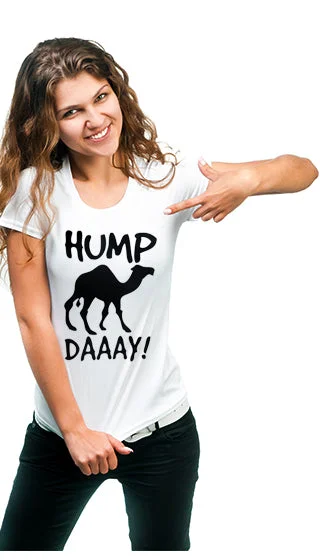 Hump Day Camel Girl's T- Shirt Stylish Striped Short Sleeve