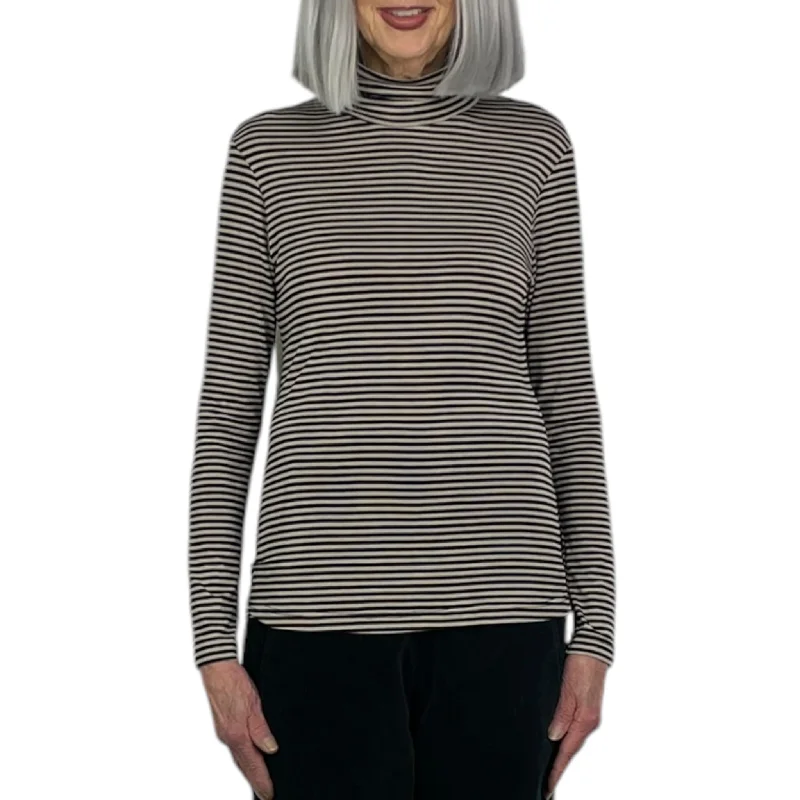 BAOBAB STRIPED TURTLENECK TEE Houndstooth Herringbone Solid