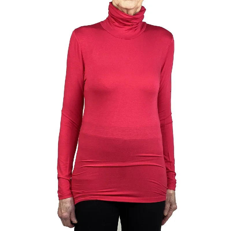 SOFT TOUCH TURTLENECK T-SHIRT Hooded Caped Shawl Collar