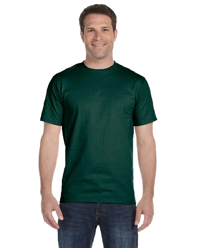 Gildan DryBlend 50/50 T-Shirt | Forest Green Embroidered Appliqued Beaded