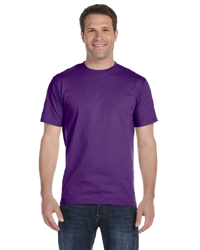 Gildan DryBlend 50/50 T-Shirt | Purple Embroidered Appliqued Beaded