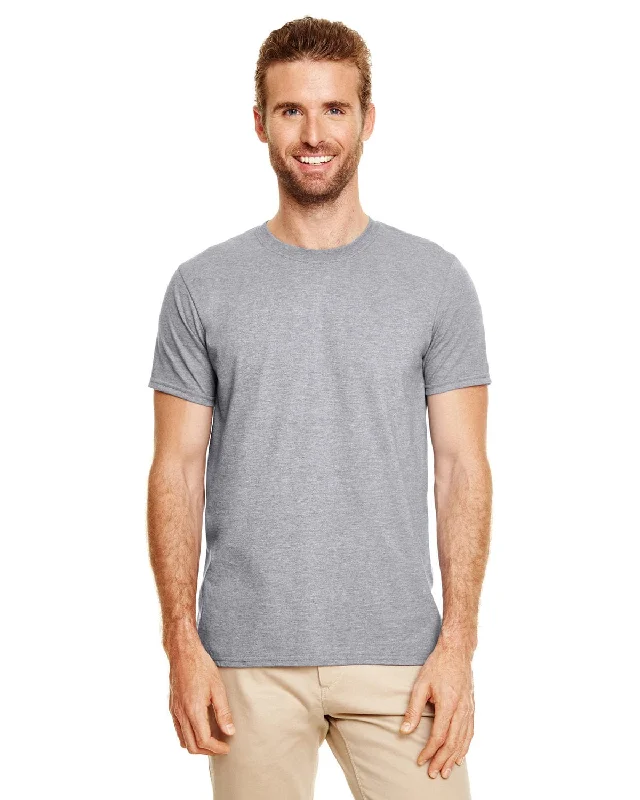 Gildan SoftStyle T-Shirt | Graphite Heather Mesh Blend Leather Blend Suede Blend