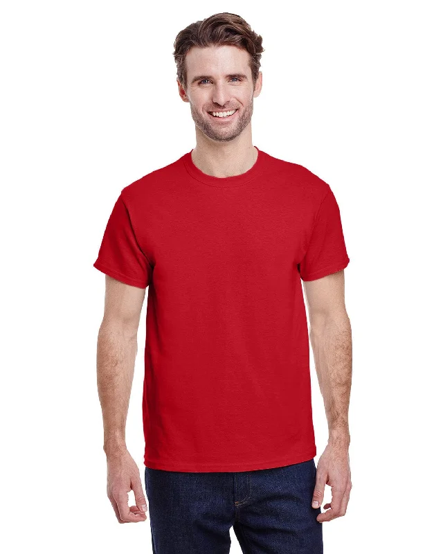 Gildan Ultra Cotton Heavyweight T-Shirt | Red Satin Blend Silk Blend Wool Blend