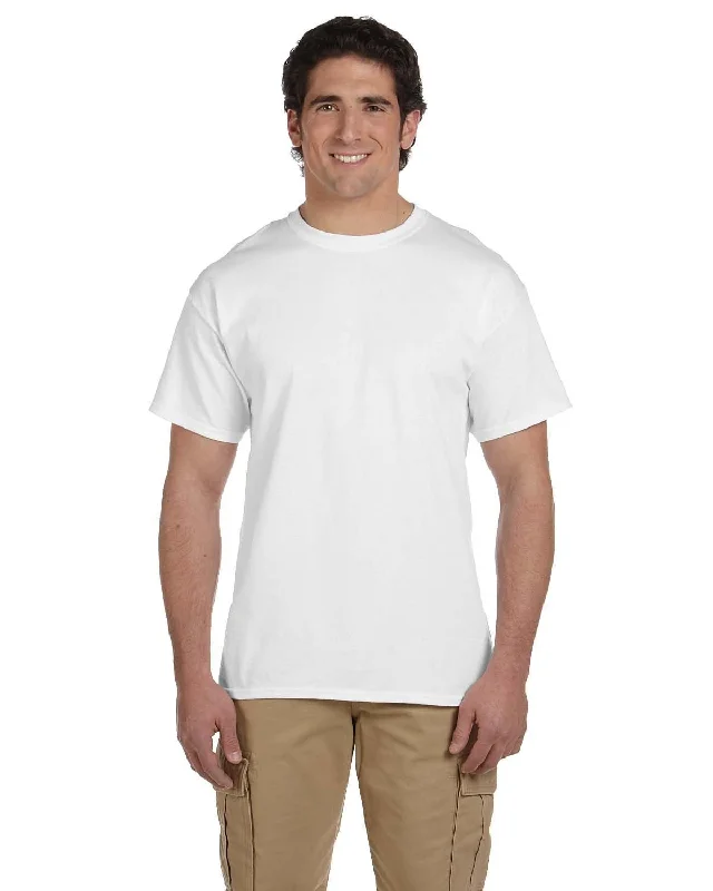 Hanes ComfortBlend 50/50 T-Shirt | White Asymmetrical Pockets Print