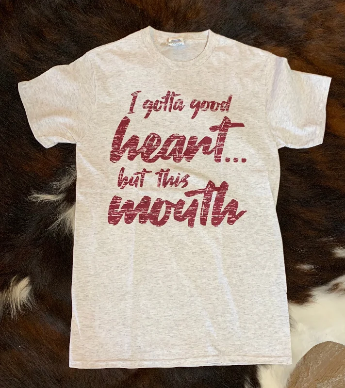 I Gotta Good Heart... T-Shirt Hooded Caped Shawl Collar