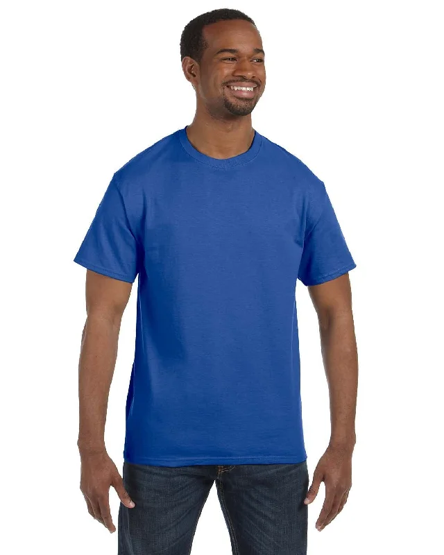 Jerzees Heavyweight 50/50 T-Shirt | Royal Machine Wash Dry Clean Hand Wash