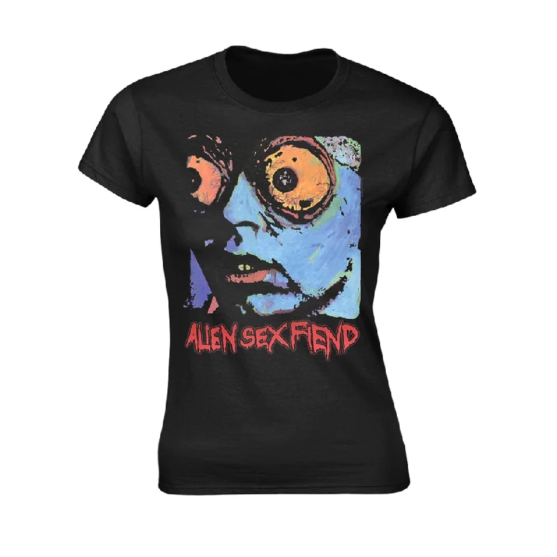 Alien Sex Fiend Ladies T-shirt: Acid Bath Chenille Blend Fleece Blend Nylon Blend