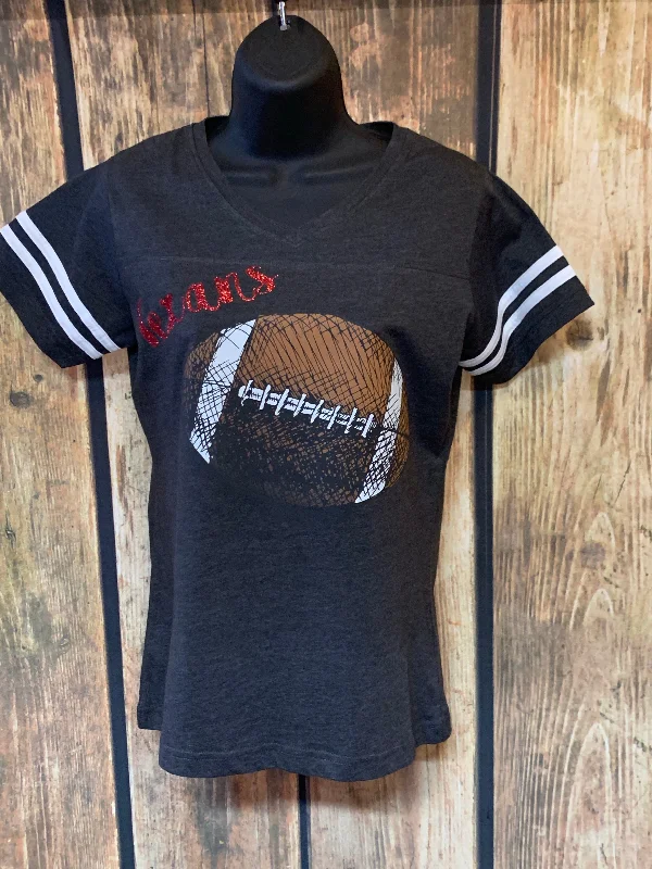 Texans Football T-Shirt Polka Dot Checkered Tartan