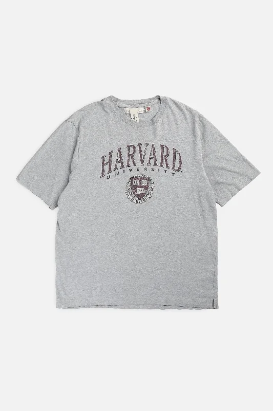 Vintage Harvard University Tee - L Handmade Hand-knitted Hand-woven