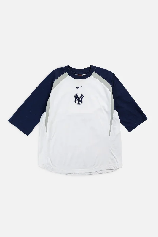 Vintage NY Yankees MLB Tee - Women's S Rayon Fabric Velvet Fabric Corduroy Fabric