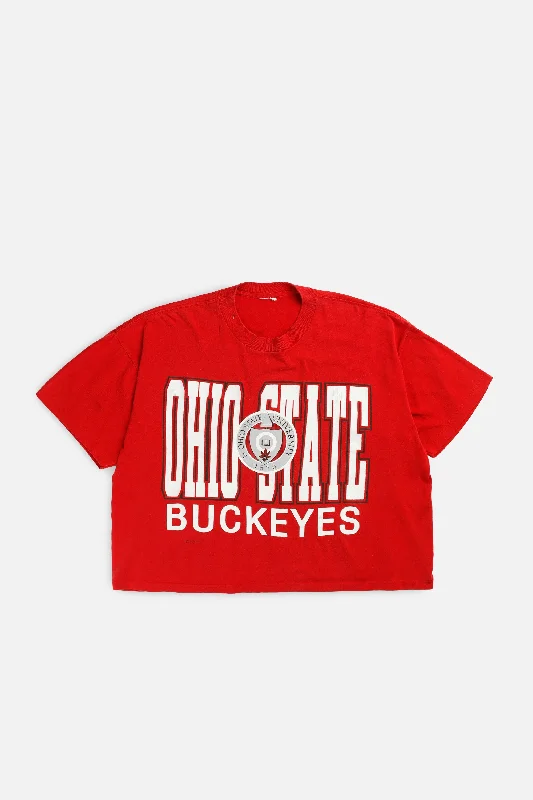 Vintage Ohio State Buckeyes NCAA Tee - XL Houndstooth Herringbone Solid