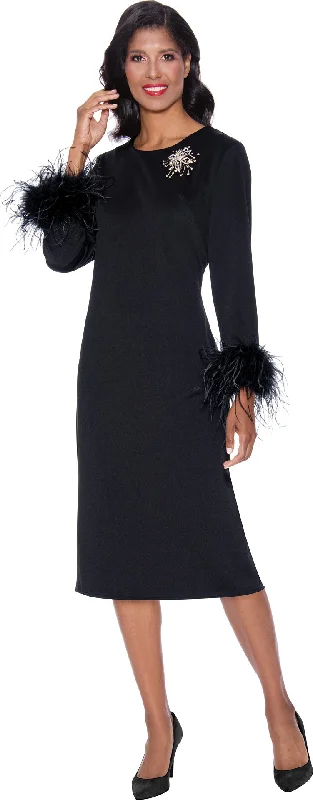 Black 18W Divine Apparel SL1871 Formal Long Sleeve Midi Dress Sale Chic Off-Shoulder Midi Dress