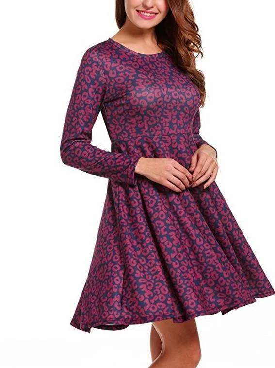 Sexy Floral Long Sleeves Mini Dress Stylish Sweetheart Mini Dress