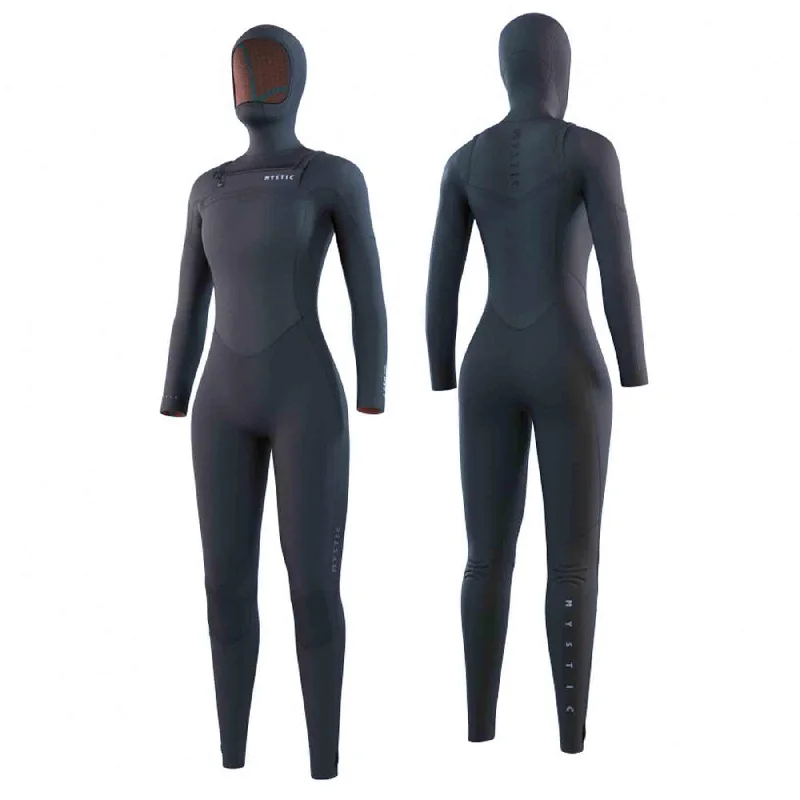 2024 Mystic Gem Hooded 6/4/3mm Women's Winter Wetsuit Hoodie with Elastic Cuffs Stretchable Comfortable