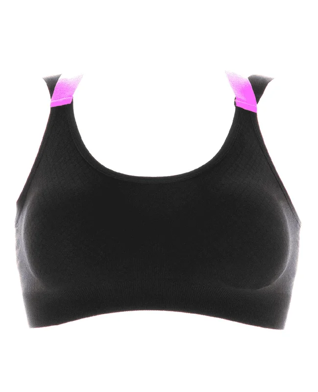 Angelina Double Cross Sports Bra High Support Sports Bra