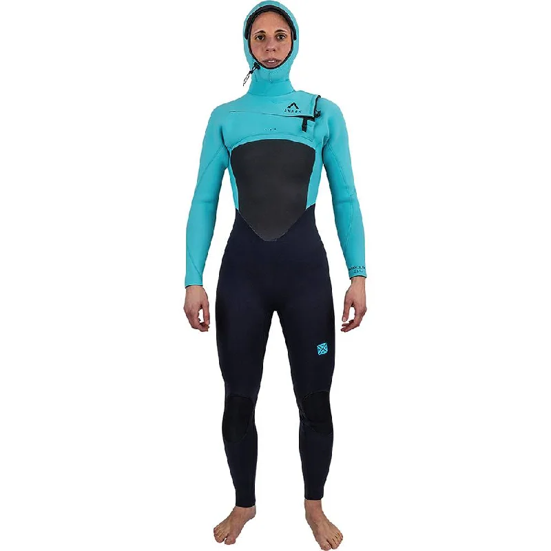 Annox Impulse Women Hooded Wetsuit 6/5/4 - glacier Hoodie with Reflective Safety Nightwear