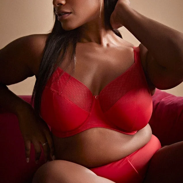 Bliss Full Cup Bra In Salsa Red - Sculptresse Wireless Push-Up Bra