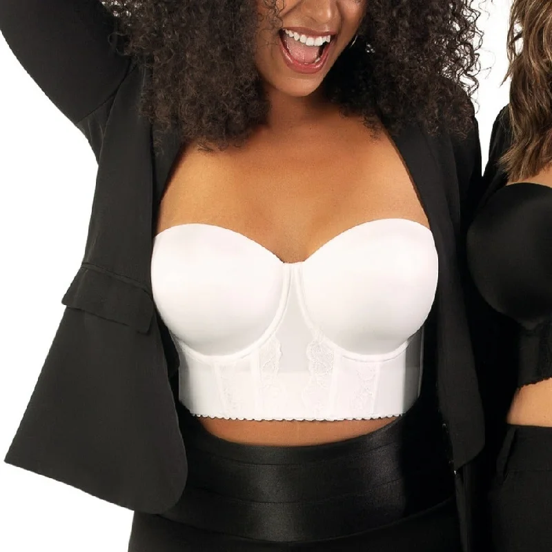 Elissa Bustier Bra In Pearl White - Parfait Cotton Comfort Bra