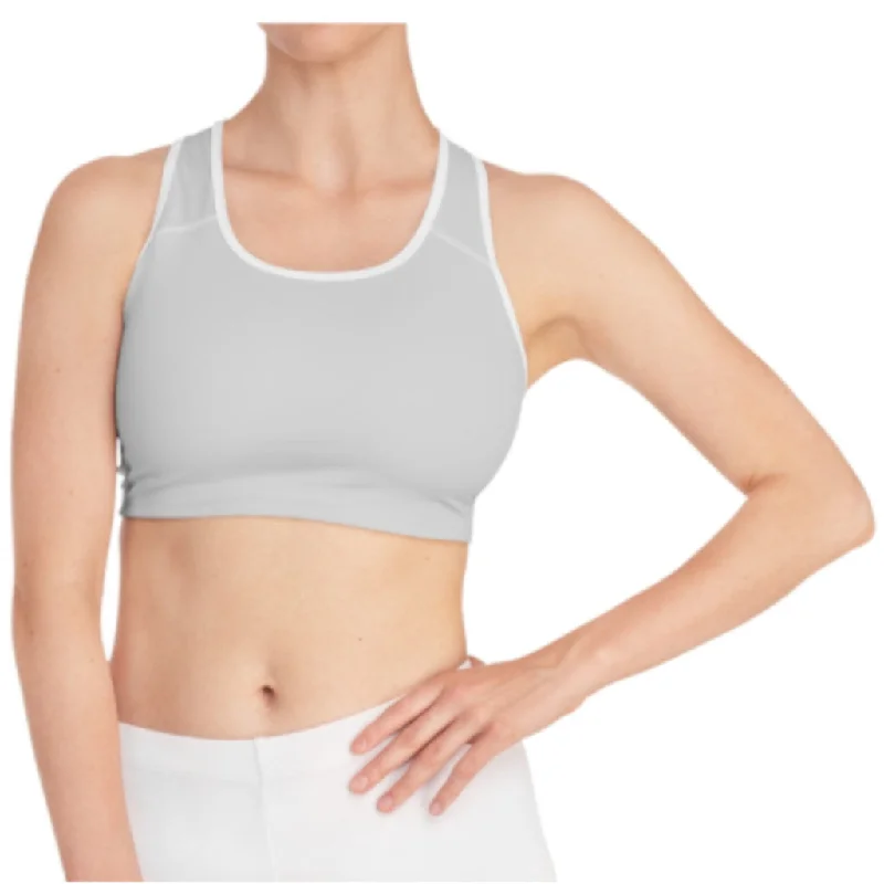 CH Arctic White Sports Bra Elegant Silk Bra