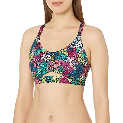 Champion Womens Soft Touch Eco Ruched Sports Bra Soft Lace Bralette