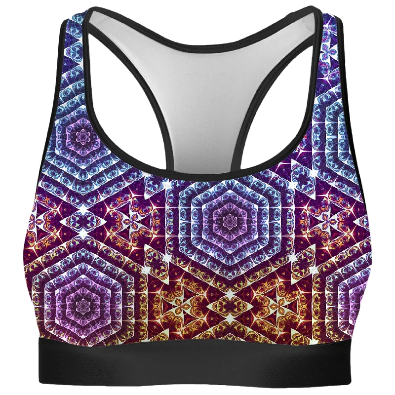 Cracked Mind Sunset Rave Bra Comfortable Fit Bralette