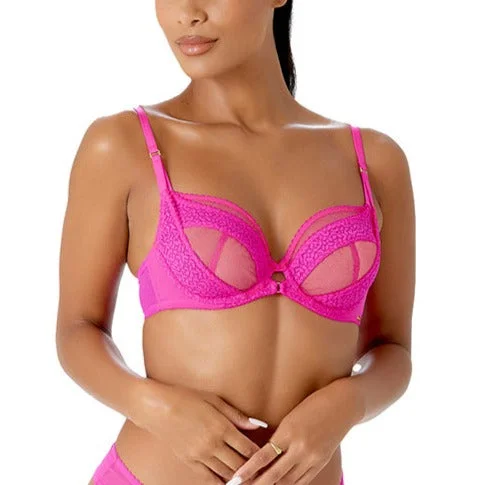 Envy Non Padded Plunge Bra In Pink - Gossard Elegant Cotton Bra