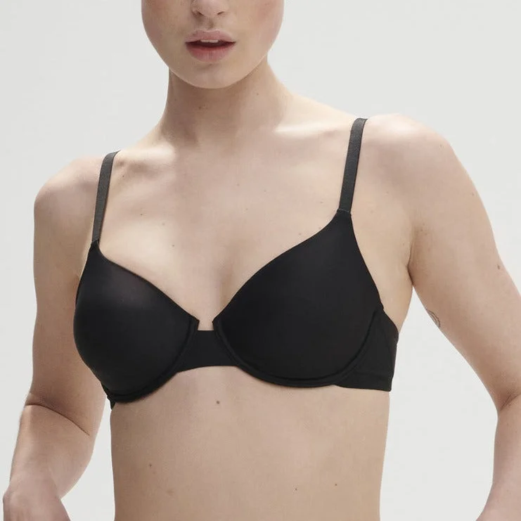 Essentiel Moulded Underwired Multiposition Bra In Black - Simone Perele Comfortable Bralette Style