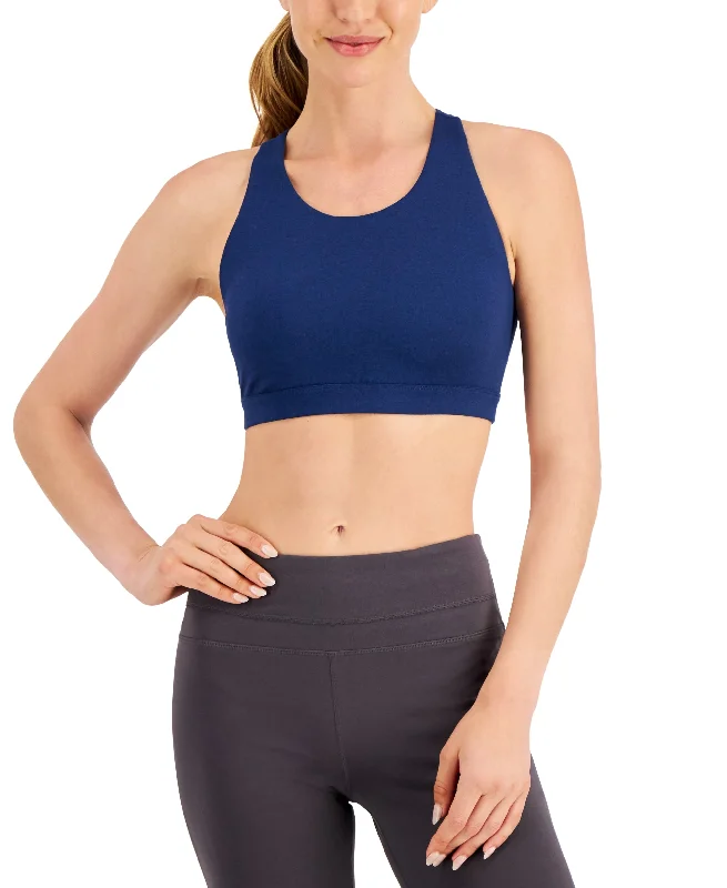 ID Ideology Womens Essentials Sweat Set Low Impact Sports Bra Minimalist Wireless Bra