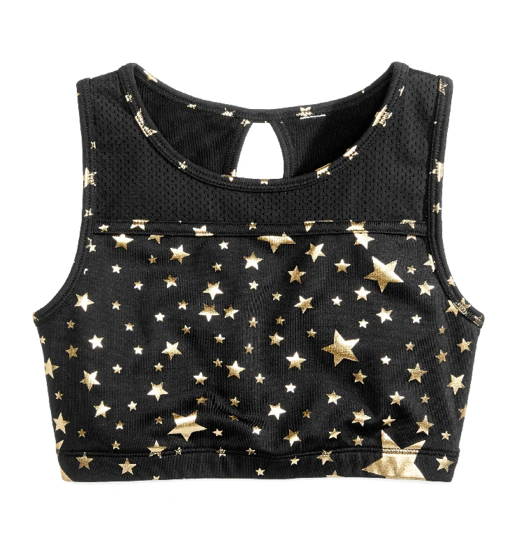 Ideology Big Girls Star Print Sports Bra Soft Strapless Bra