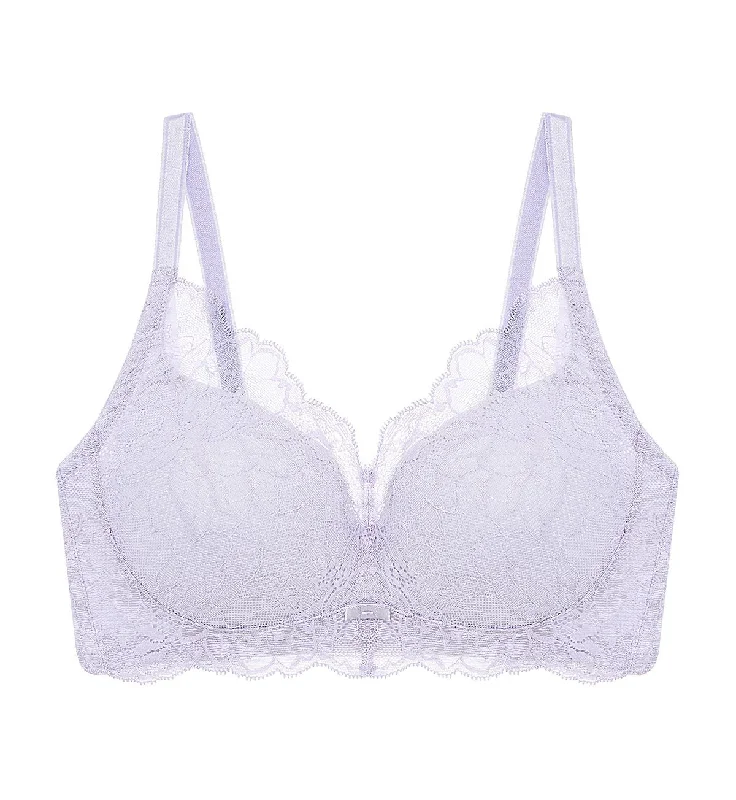 NATURAL ELEGANCE SLEEK NON-WIRED PADDED BRA Floral Lace Bra