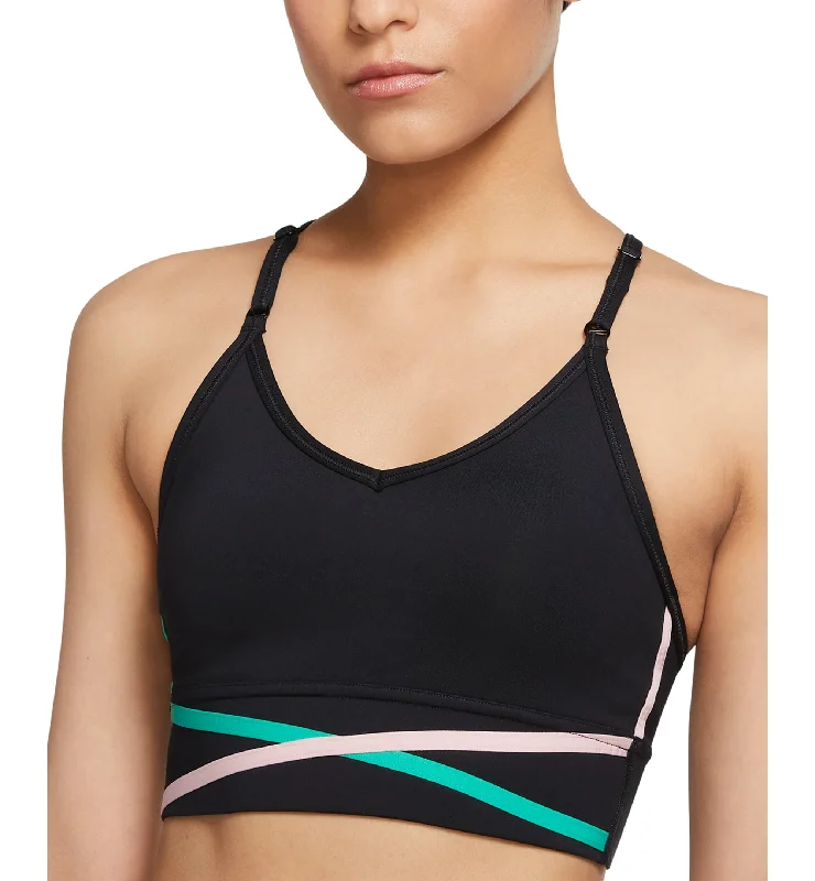 Nike Womens Longline Medium Impact Sports Bra Chic Lace Bralette