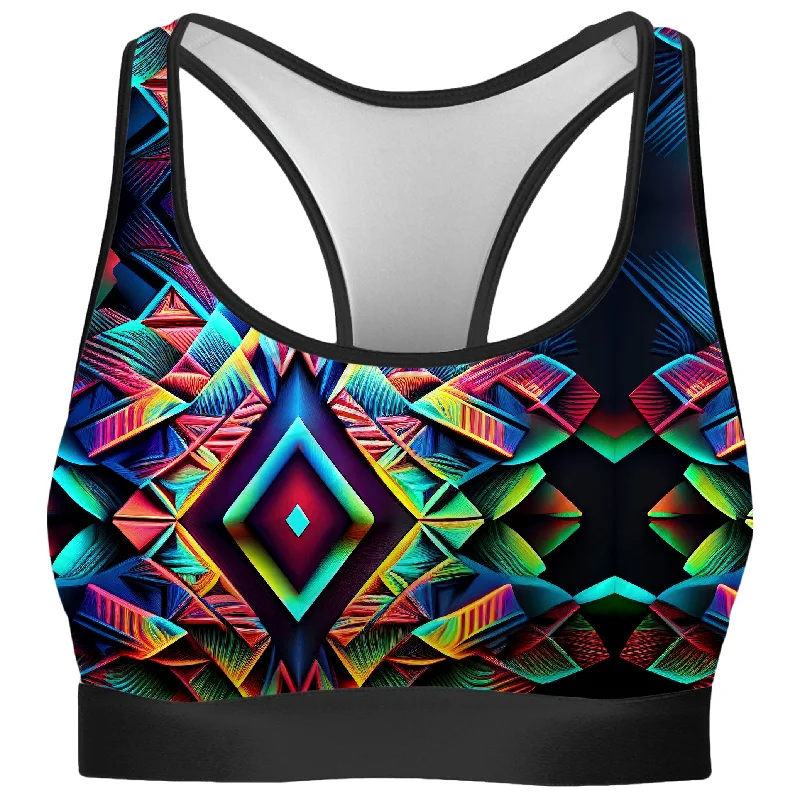 Psychedelic Tribal Rave Bra Cotton Comfort Bra