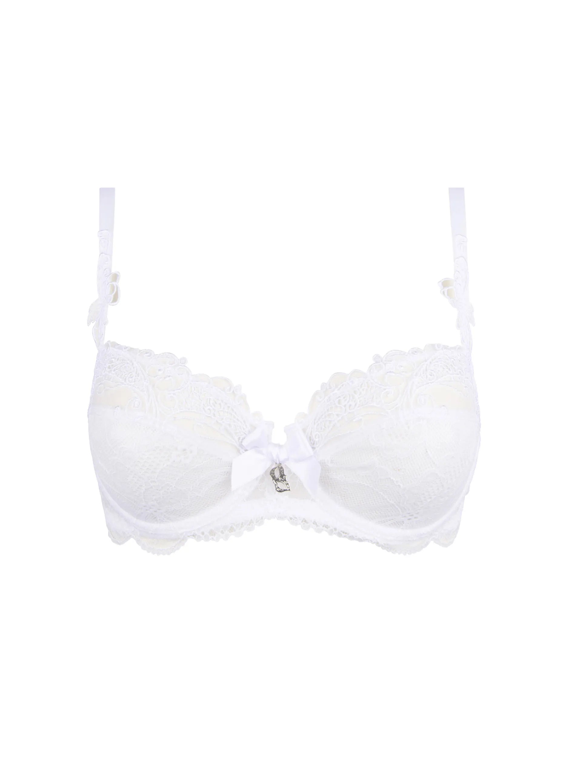 Soir De Venise Demi Cup Bra In Blanc - Lise Charmel Cozy Sleep Bra