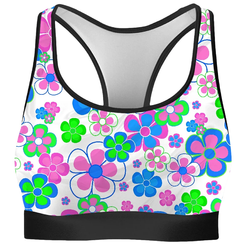 Spring in Bloom Rave Bra Comfortable Active Bra