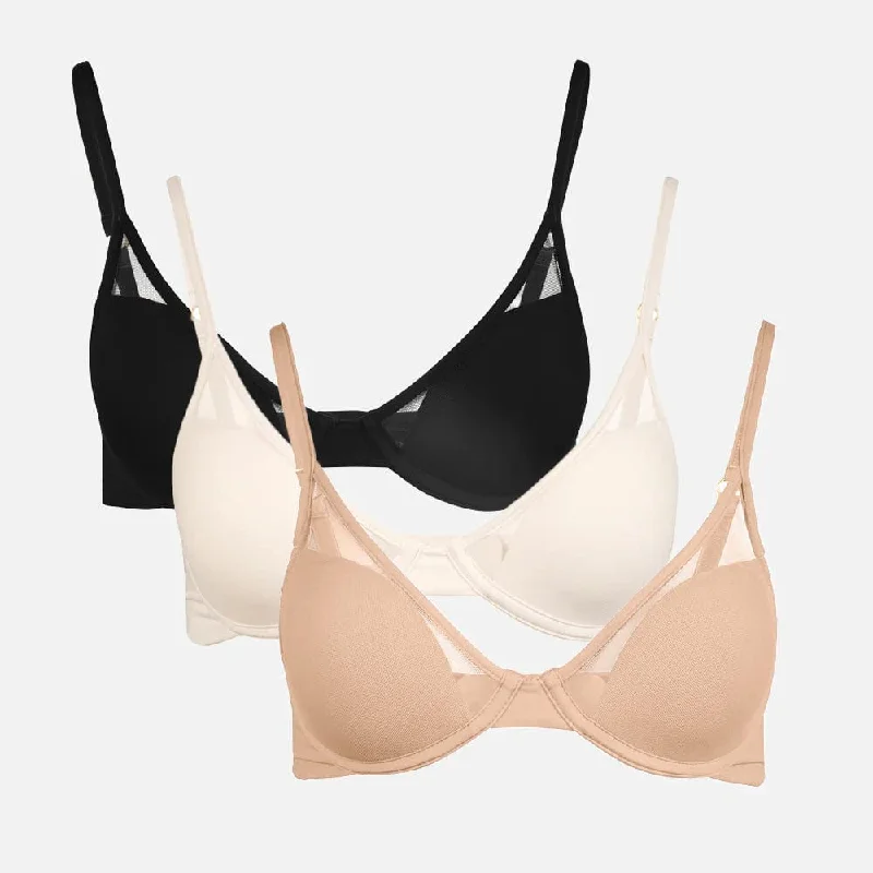 The Classic All You Bra Trio (3 Pack) Adjustable Fit Bra