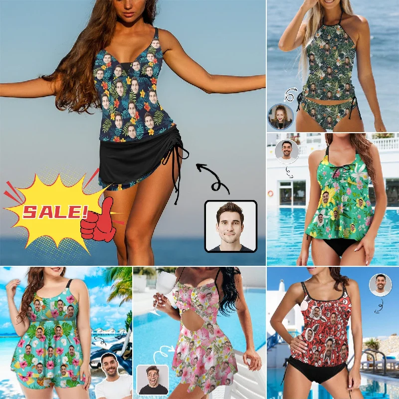 Custom Tankini-Say goodbye to the secular world and be your own queen Classic Sporty Swimsuit