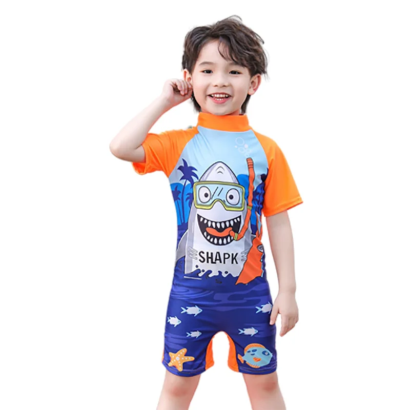 Fancydresswale Baby Shark Swimsuit half sleeves for kids Luxury Swimsuit Style