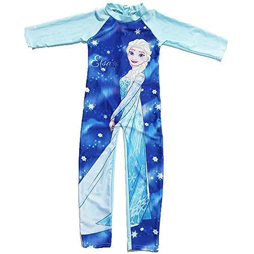 Princess Elsa Full Sleeve Superhero Swimming Costumes for Boys & Girls Trendy Swimsuit Bottoms