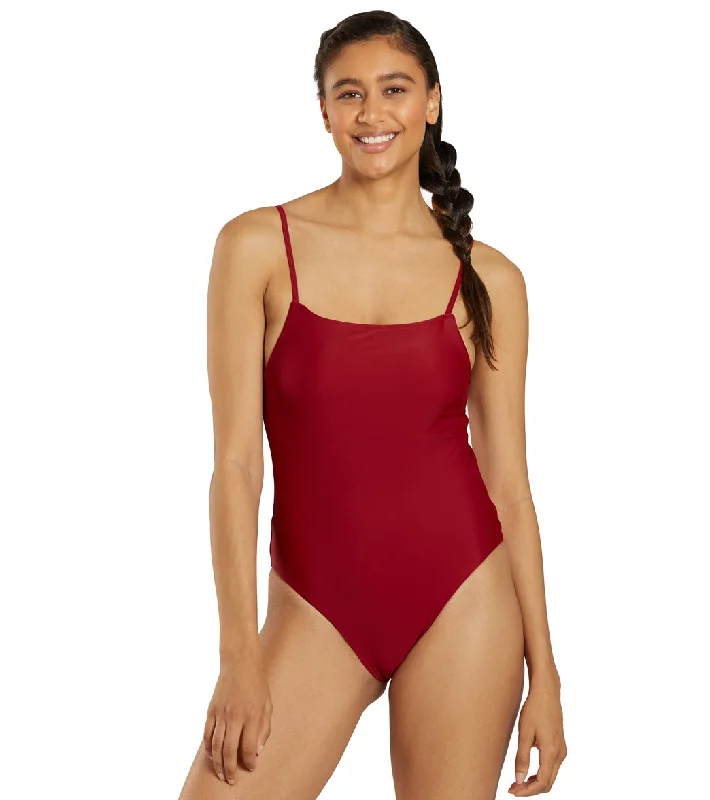 Sporti Active One Piece Swimsuit Nutmeg Retro-Inspired Bikini Set