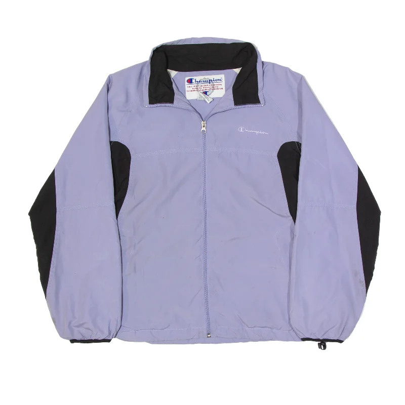 CHAMPION Shell Jacket Purple Womens M V-Neck Jacket Boat Neck Jacket Square Neck Jacket