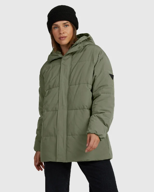 Womens Ocean Ways Parka Jacket Fleece Jacket Down Jacket Feather Jacket