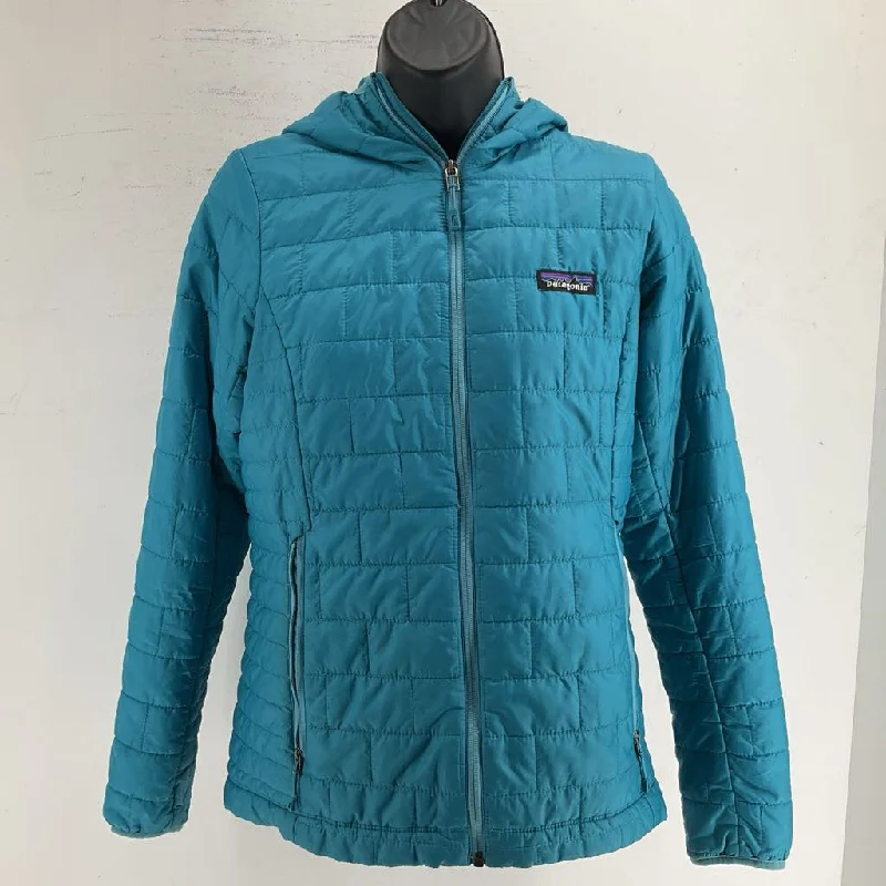 Patagonia Women's Puffy Jacket Zippered Front Buttoned Front Snap Front