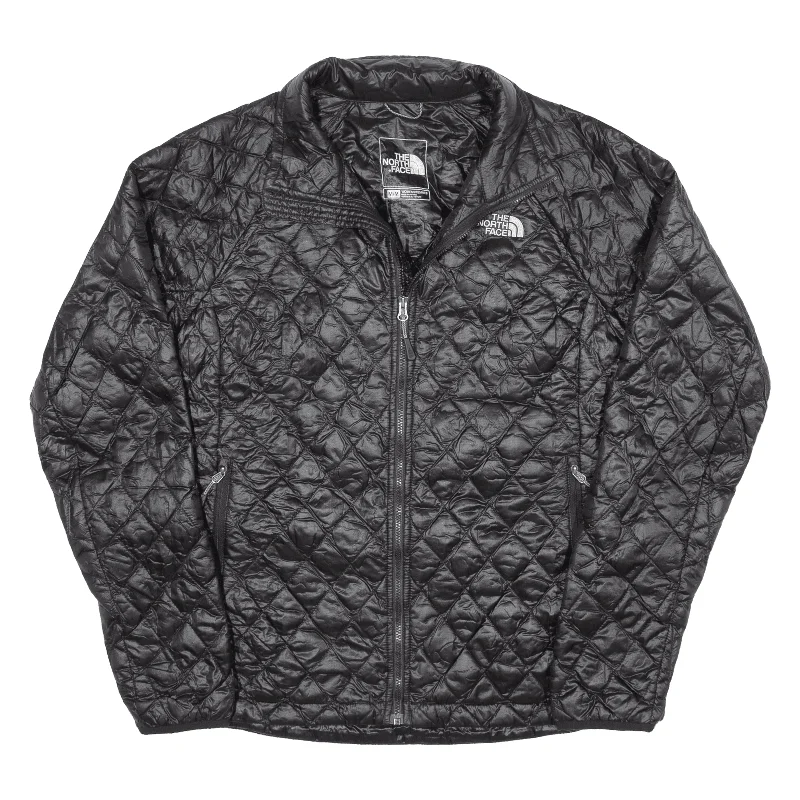 THE NORTH FACE Womens Quilted Jacket Black M Herringbone Jacket Houndstooth Jacket Plaid Jacket