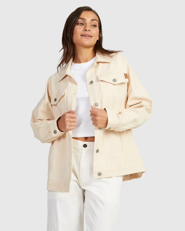 Womens The Ocean Is Calling Jacket One-Shoulder Jacket Off-the-Shoulder Jacket Asymmetrical Jacket