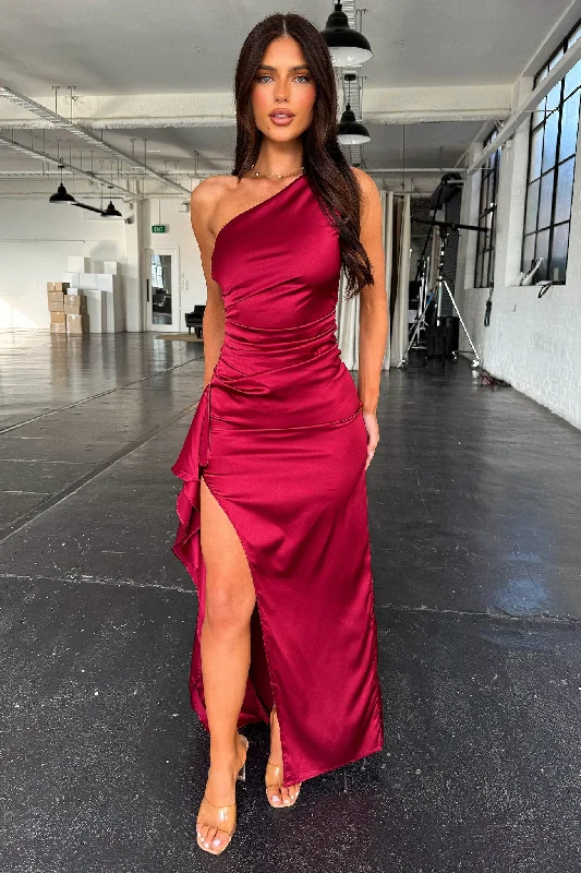 Elianna Maxi Dress - Burgundy Stylish Boho Chic Maxi Dress