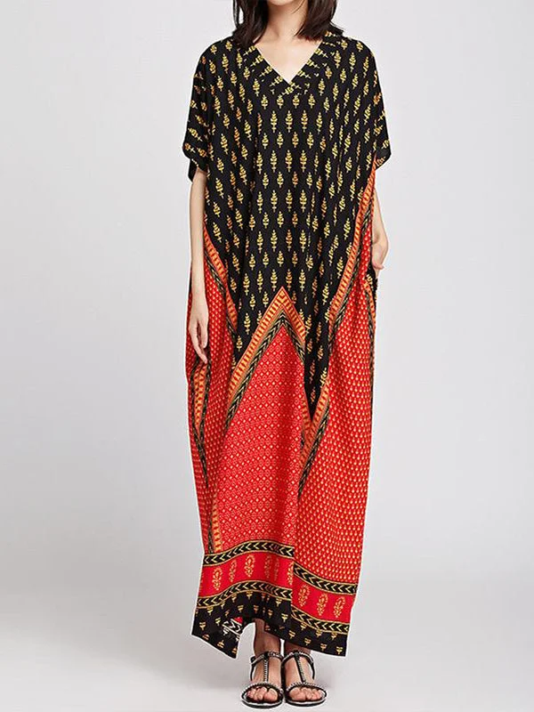 Tribal Art Maxi Dress Fashionable Sheer Maxi Dress