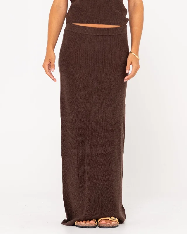 Rusty Ophelia Knit Maxi Skirt wool skirt breathable