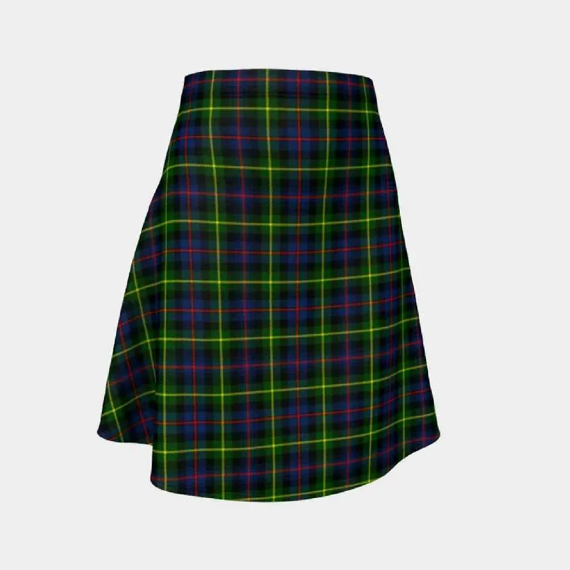 Farquharson Modern Tartan Flared Skirt silk skirt elegant