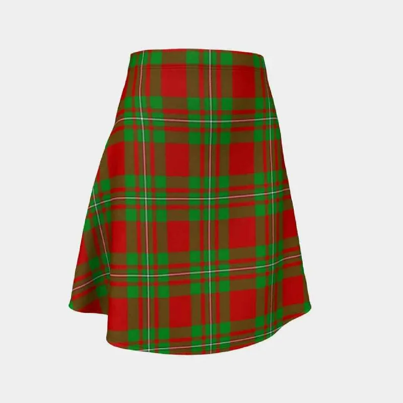 MacGregor Modern Tartan Flared Skirt silk skirt luxurious